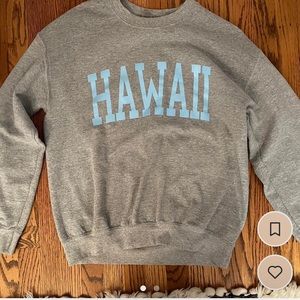 grey “hawaii” crewneck
